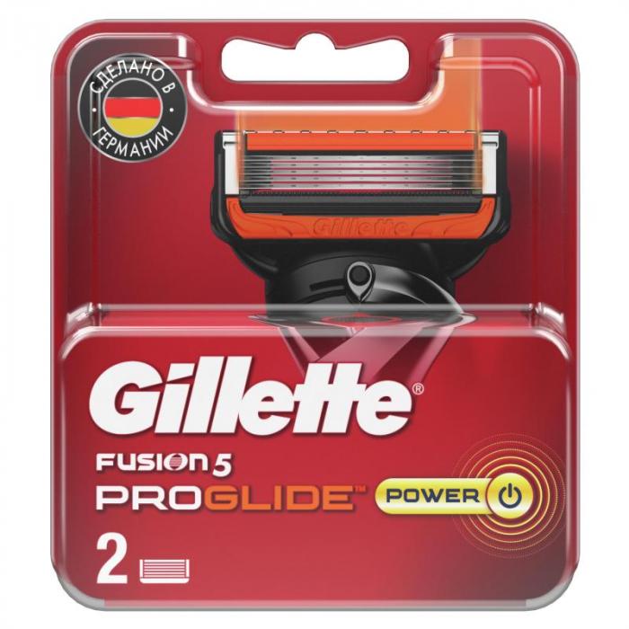 FUSION PROGLIDE POWER Сменные кассеты для бритья 2 шт