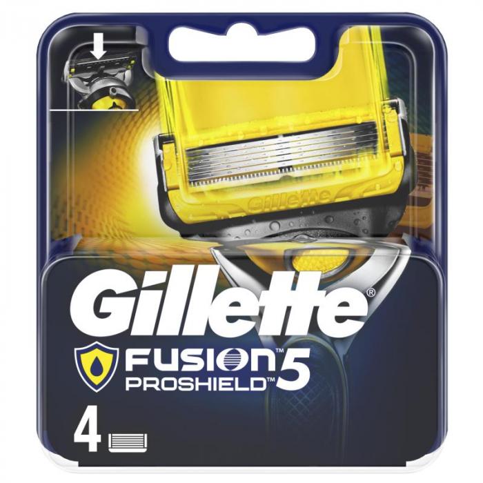 FUSION PROSHIELD Сменные кассеты для бритвы 4 шт