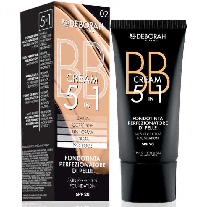 SKIN PERFECTOR FOUNDATION  5 in1 Тональный ВВ-крем № 01 белоснежный