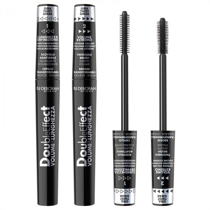 MASCARA DOUBLE EFFECT Тушь для ресниц двойной эффект черный