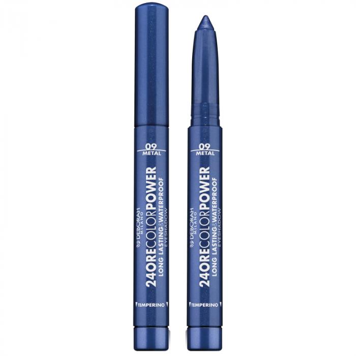 24 ORE COLOR POWER EYESHADOW Тени карандаш стойкие  № 09 ночной синий