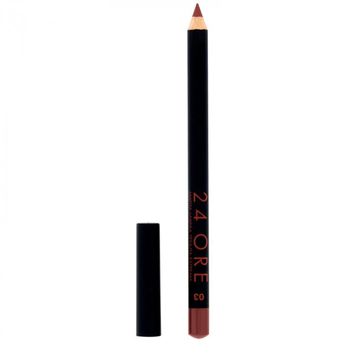 24 ORE LONG LASTING LIP PENCIL Карандаш для губ стойкий  № 03 кирпичный