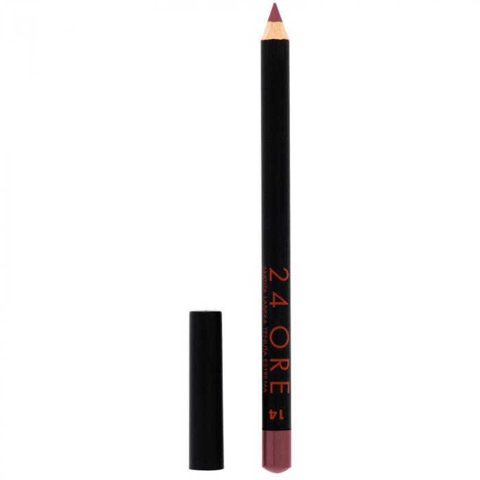 24 ORE LONG LASTING LIP PENCIL Карандаш для губ стойкий  № 14 серо-нюдовый