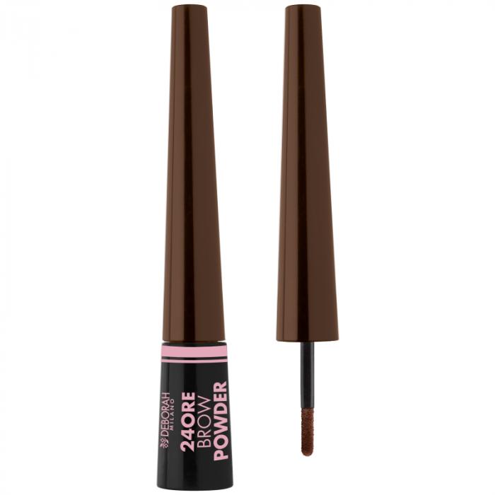 24 ORE BROW POWDER Пудра для бровей  № 02 темно-коричневый