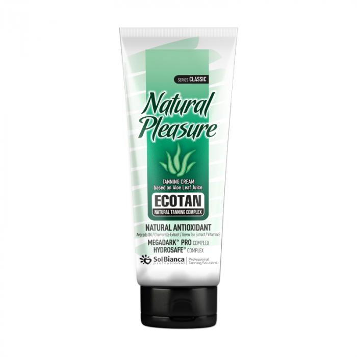 Крем для усиления загара “Natural Pleasure” с маслом авокадо экстр зел чаяромашки и вит Е  125 мл