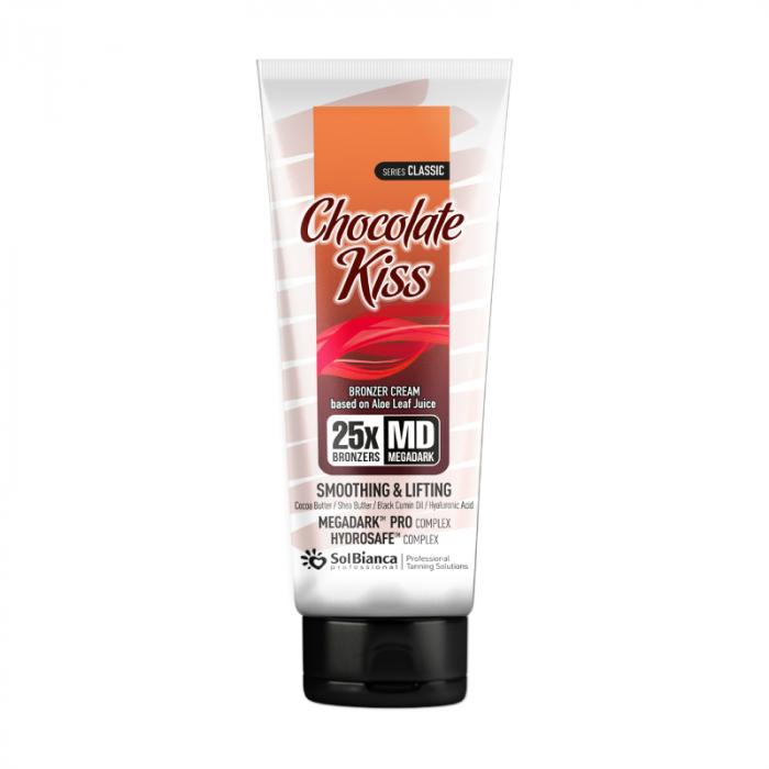 Крем-автозагар “Chocolate Kiss” 25х bronzer с маслом какао Ши гиалур кис-той   125 мл