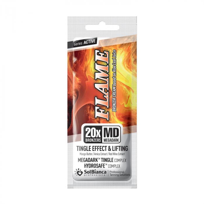 SOL BIANCA Крем для солярия “Flame”Tingle эфф4х bronzer нектар манго 15 мл