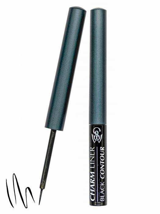 CHARM LINER BLACK CONTOUR Подводка жидкая для глаз № 01
