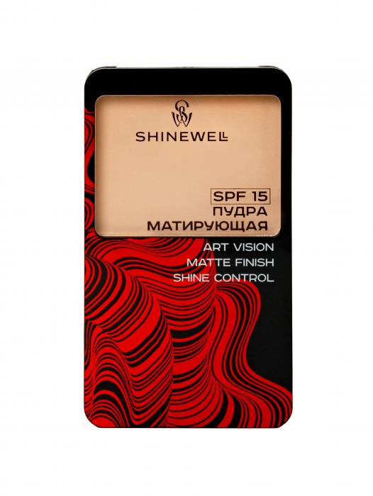 ART VISION Пудра для лица матирующая SPF15 № 02