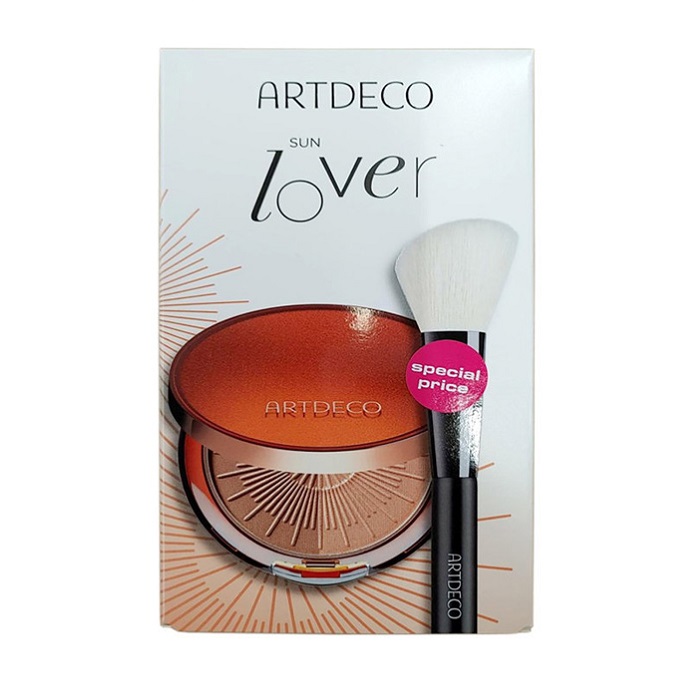 Набор Стойкая пудра-бронзер Bronzing Powder №2 + Кисть для пудры Profi Brush Powder шт