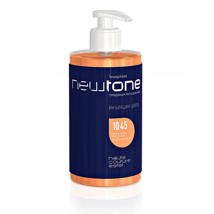 NEWTONE HAUTE COUTUR Тонирующая маска для волос  435 мл № 10/45 Светлый блондин медно-красный