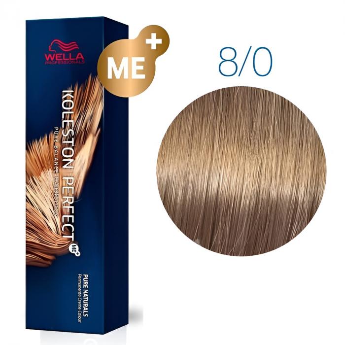 KOLESTON PERFECT Me+ PURE NATURALS стойкая крем-краска № 8/0