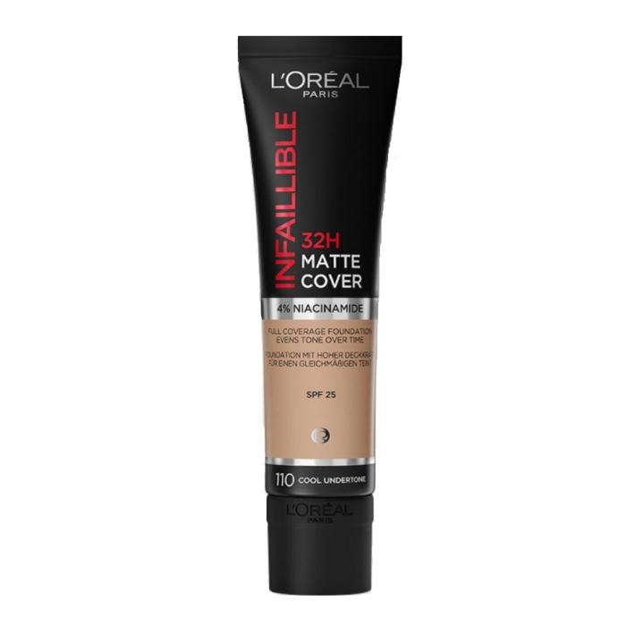 INFAILLIBLE MATTE 32H Ультраматирующий стойкий тональный крем № 110
