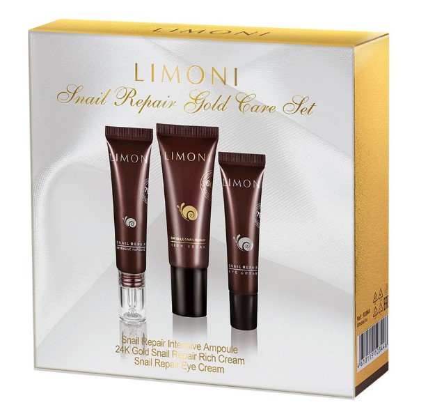 Набор SNAIL REPAIR GOLD CARE SET (Крем для лица 24 Gold 25мл + крем для век 15мл + Сыворотка для лица)