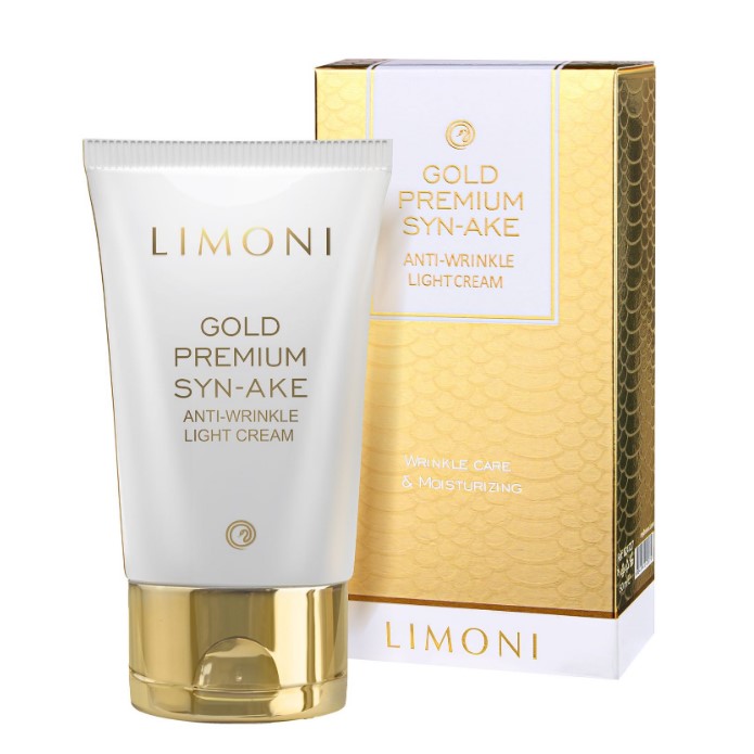 GOLD PREMIUM SYN-AKE ANTI-WRINKLE Антивозрастной крем для лица Light со змеиным ядом и золотом 50 мл