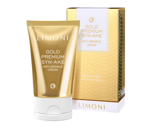 GOLD PREMIUM SYN-AKE ANTI-WRINKLE Антивозрастной крем для лица со змеиным ядом и золотом  50 мл