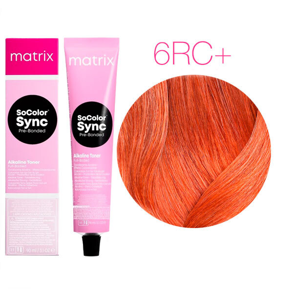 SOCOLOR SYNC PRE-BONDED краска для волос 90мл № 6RC+ темный блондин красно-медный
