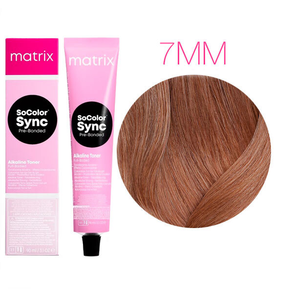 SOCOLOR SYNC PRE-BONDED краска для волос 90мл № 7MМ блондин мокка мокка