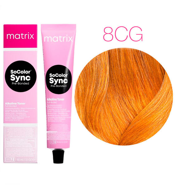 SOCOLOR SYNC PRE-BONDED краска для волос 90мл № 8CG светлый блондин медно-золотистый