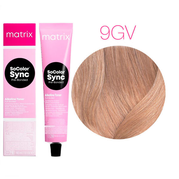SOCOLOR SYNC PRE-BONDED краска для волос 90мл № 9GV очень светлый блондин золотистый перламутровый