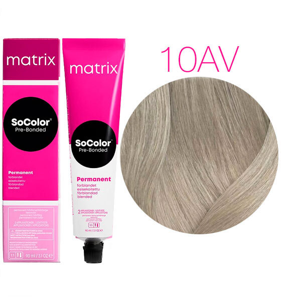 SOCOLOR PRE-BONDED краска для волос 90мл № 10AV очень-очень светлый блондин пепельно-перламут