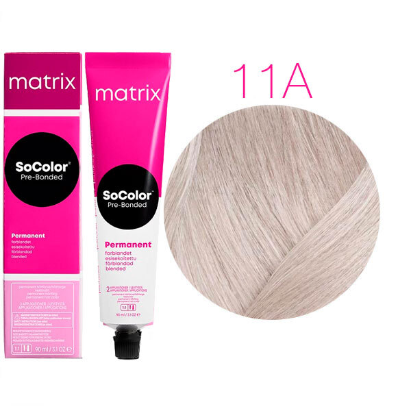 SOCOLOR PRE-BONDED краска для волос 90мл № 11A ультра светлый блондин пепельный