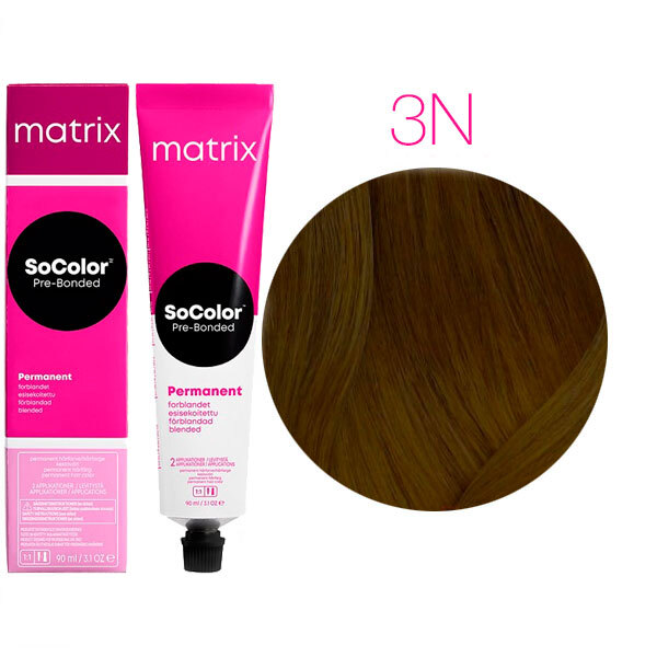 SOCOLOR PRE-BONDED краска для волос 90мл № 3N темный шатен