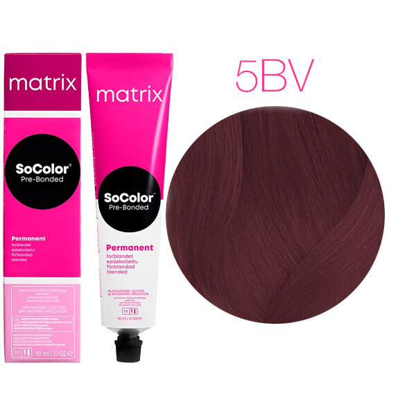 SOCOLOR PRE-BONDED краска для волос 90мл № 5BV светлый шатен коричнево-перламутровый