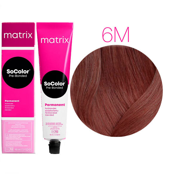 SOCOLOR PRE-BONDED краска для волос 90мл № 6M темный блондин мокка