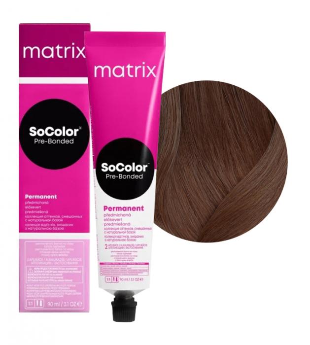 SOCOLOR PRE-BONDED краска для волос 90мл № 6MA темный блондин мокка пепельный