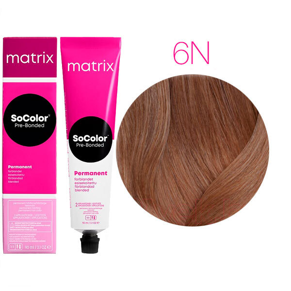 SOCOLOR PRE-BONDED краска для волос 90мл № 6N темный блондин