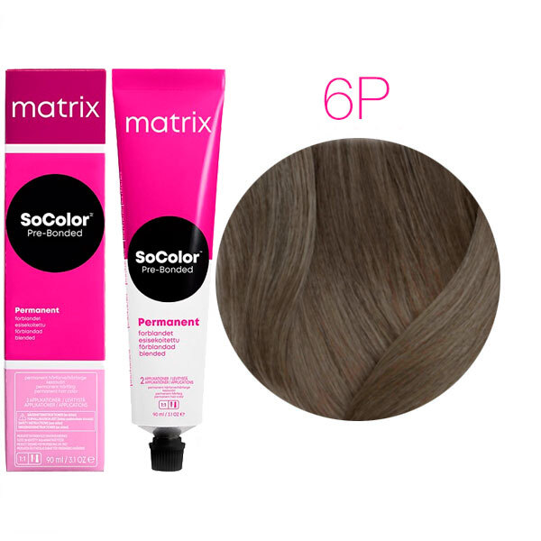 SOCOLOR PRE-BONDED краска для волос 90мл № 6P темный блондин жемчужный