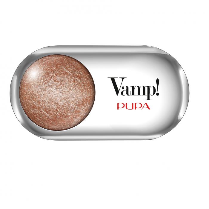 VAMP WETDRY Тени для век запеченные сияющие  № 402 Розовое золото