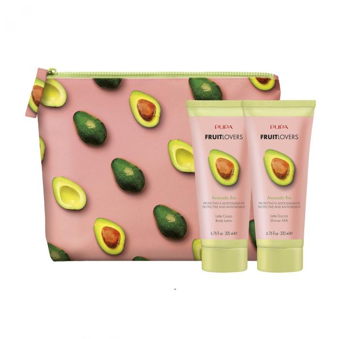 Набор FRUIT LOVERS  для тела Косметичка + Гель для душа Avocado Bio