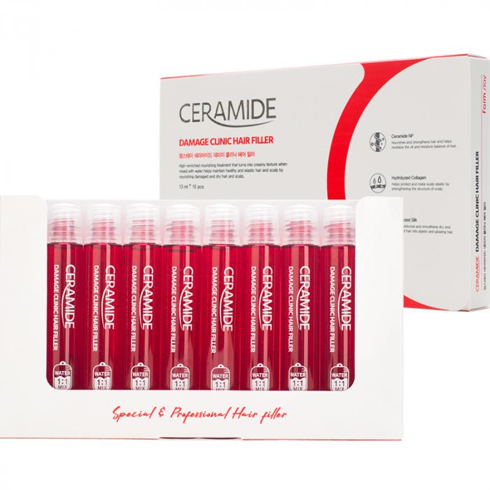 CERAMIDE Филлер восстанавливающий для поврежденных волос с керамидами 10шт 13*10 мл