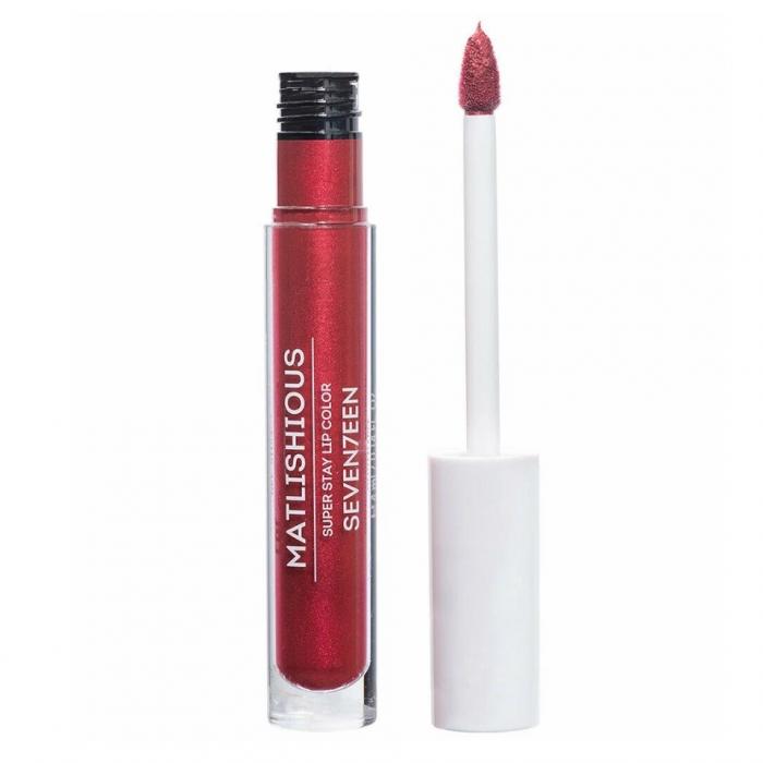 MATLISHIOUS SUPER STAY LIP COLOR Помада-блеск жидкая № 11 красный с искрой