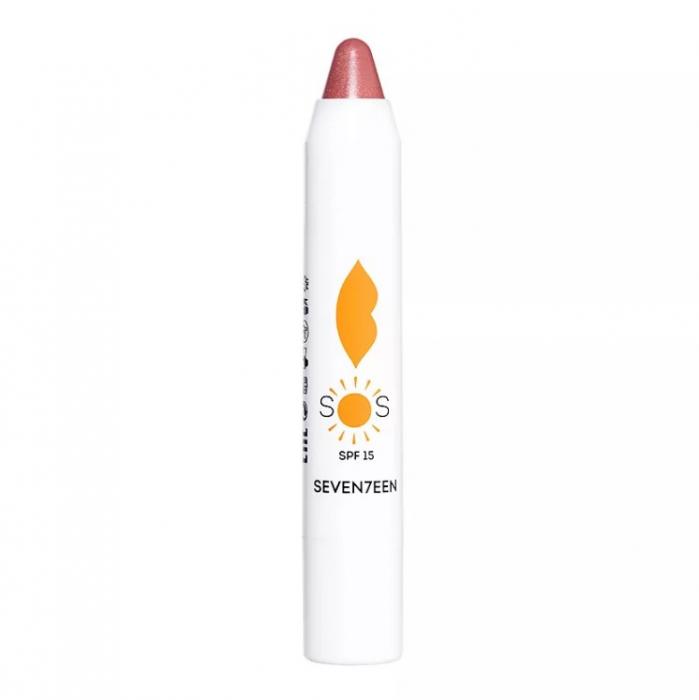 SOS LIP REPAIR Бальзам для губ восстановление увлажнение SPF 15 Brown Прозрачный чайный