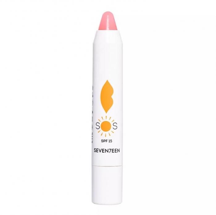 SOS LIP REPAIR Бальзам для губ восстановление увлажнение SPF 15 Pink Прозрачный розовый