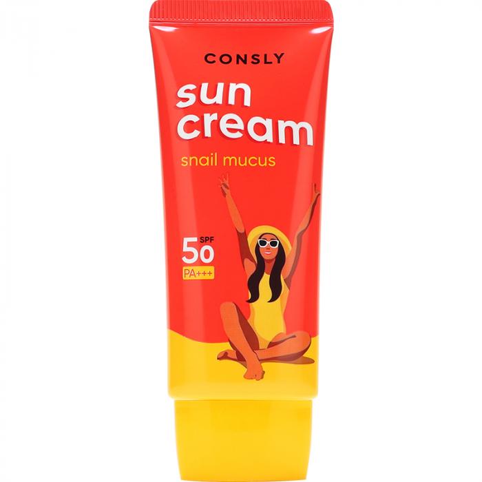 SPF 50/PA Крем для лица солнцезащитный с муцином улитки для комбинированной и жирной кожи 50 мл