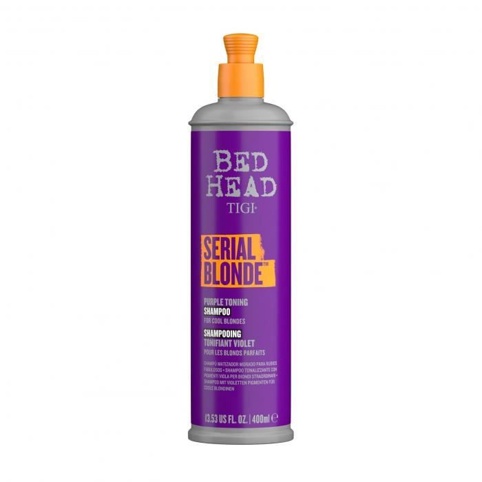 BED HEAD SERIAL BLONDE PURPLE TONING Восстанавливающий шампунь для блондинок  400 мл