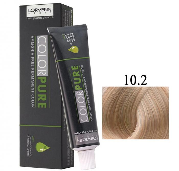 COLOR PURE Краска для волос безаммиачная 50мл № 10.2 Very Very Light Blond Iridescent