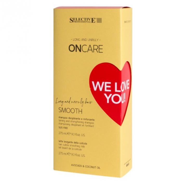ON CARE SMOOTH Набор We Love You SMOOTH (разглаживающий шампунь 275 мл и молочко для выглаживания кутикулы 275 мл)