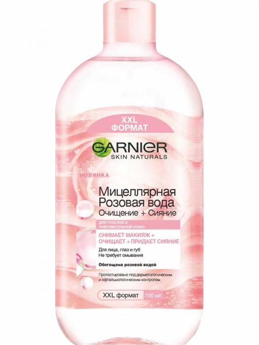 SKIN NATURALS Мицеллярная розовая вода Очищение + Сияние 700 мл