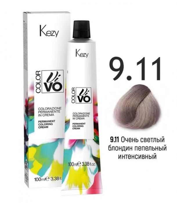 COLOR VIVO Перманентная крем-краска 100 мл № 9.11 Очень светлый блондин пепельный интенсивный