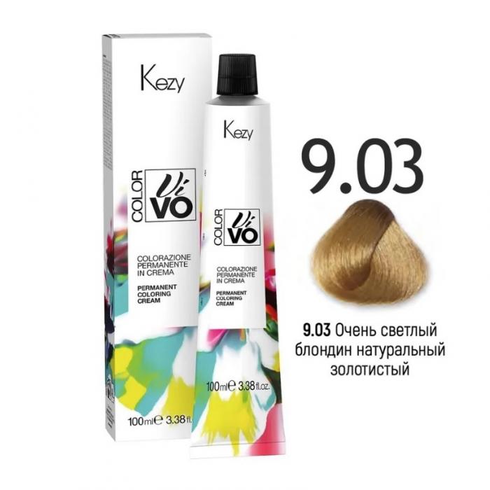 COLOR VIVO Перманентная крем-краска 100 мл № 9.03 Очень светлый блондин натуральный золотистый