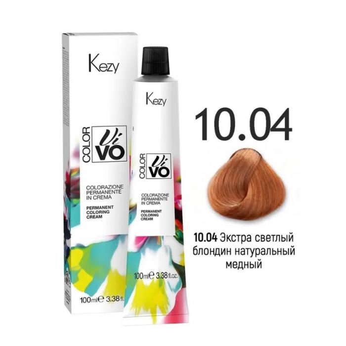 COLOR VIVO Перманентная крем-краска 100 мл № 10.04 Экстра светлый блондин натуральный медный