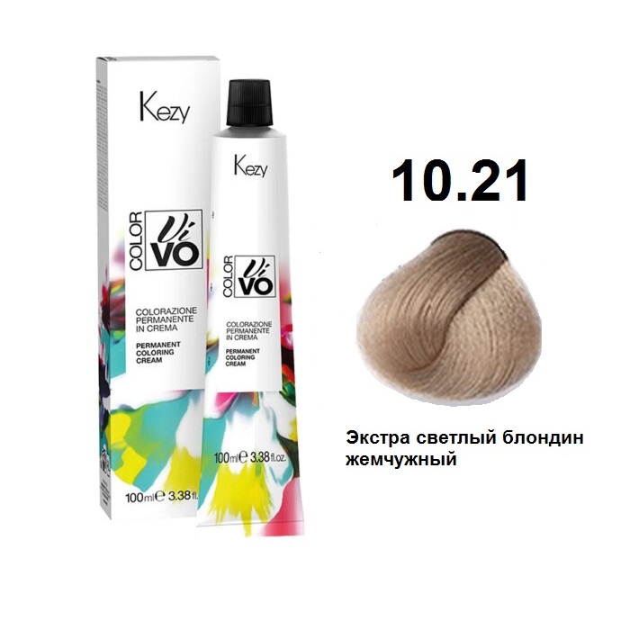 COLOR VIVO Перманентная крем-краска 100 мл № 10.21 Экстра светлый блондин жемчужный