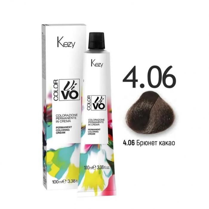 COLOR VIVO Перманентная крем-краска 100 мл № 4.06 Брюнет какао