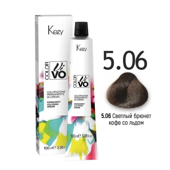 COLOR VIVO Перманентная крем-краска 100 мл № 5.06 Светлый брюнет кофе со льдом