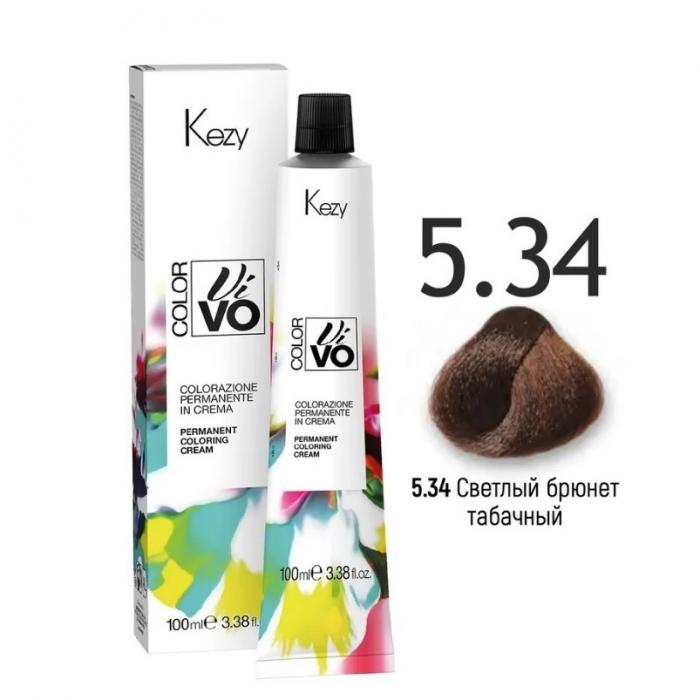 COLOR VIVO Перманентная крем-краска 100 мл № 5.34 Светлый брюнет табачный